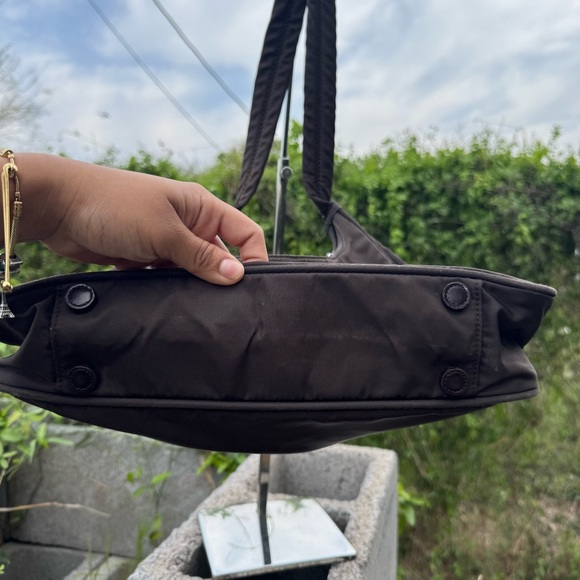 Vintage Prada Tessuto Nylon Shoulder Bag in Brown Authentic - Picture 6 of 13